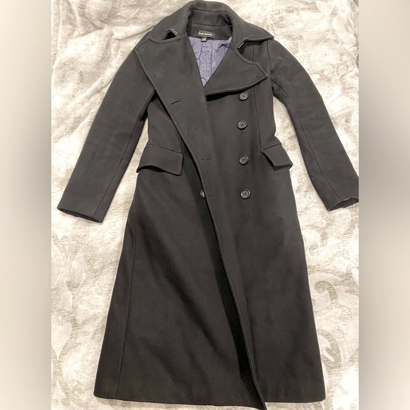 Club Monaco - XS Black Wrap coat - Picture 2 of 6
